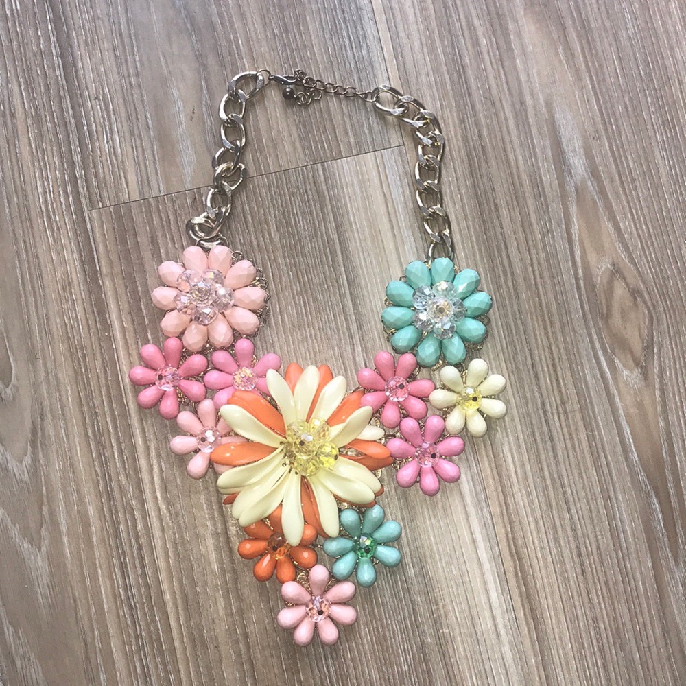 Floral “Statement” Necklace